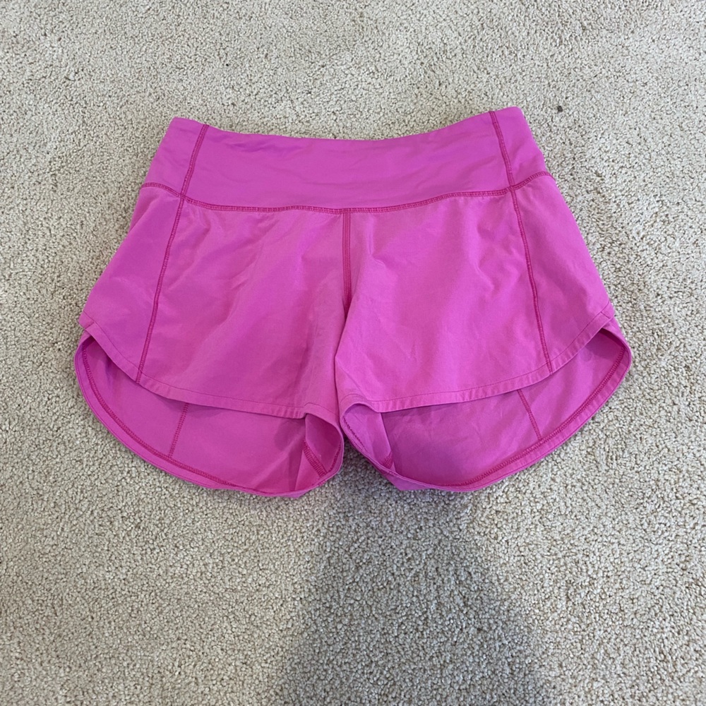 NWOT pink speed ups! 4 inch mid rise!